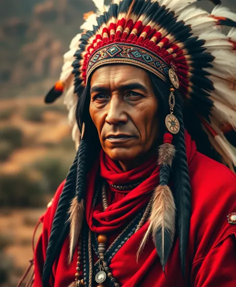 red indian bow