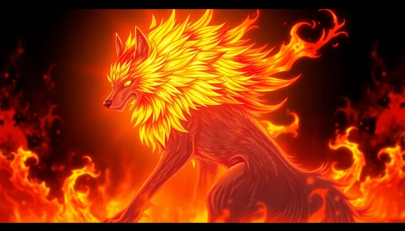 fire wolf anime