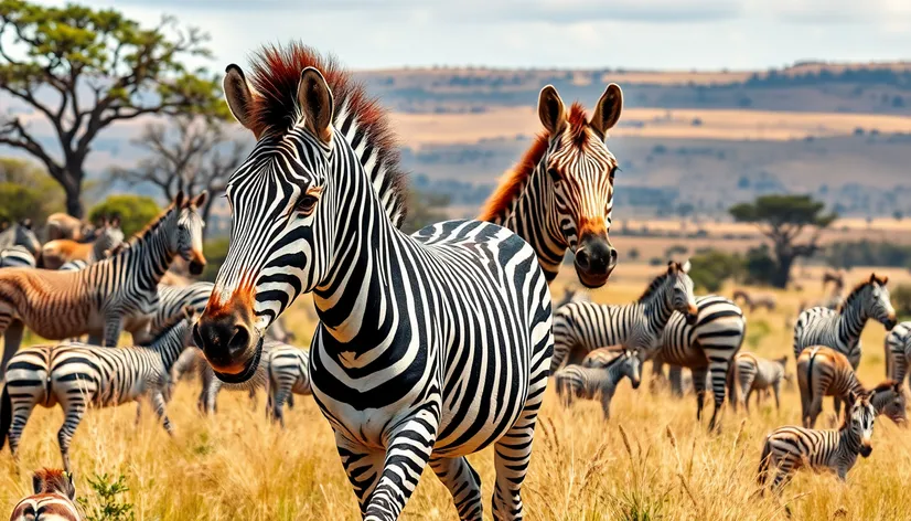 zebra and horse