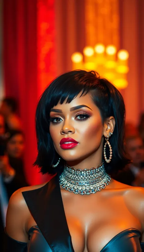 rihanna in short hair