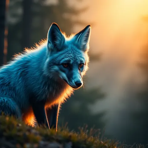 blue fox coloration