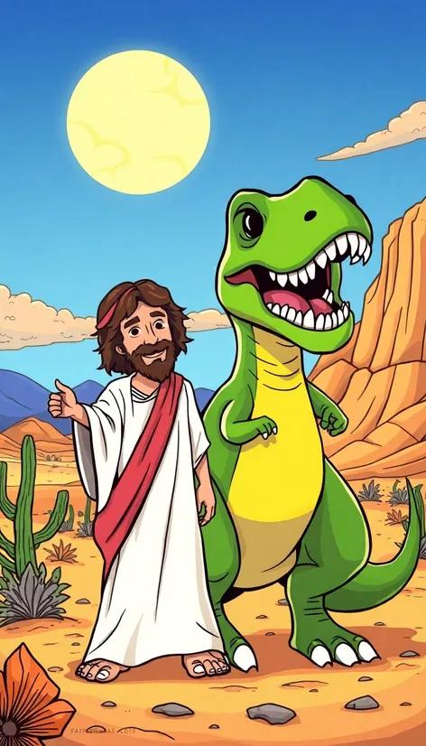 jesus and t rex