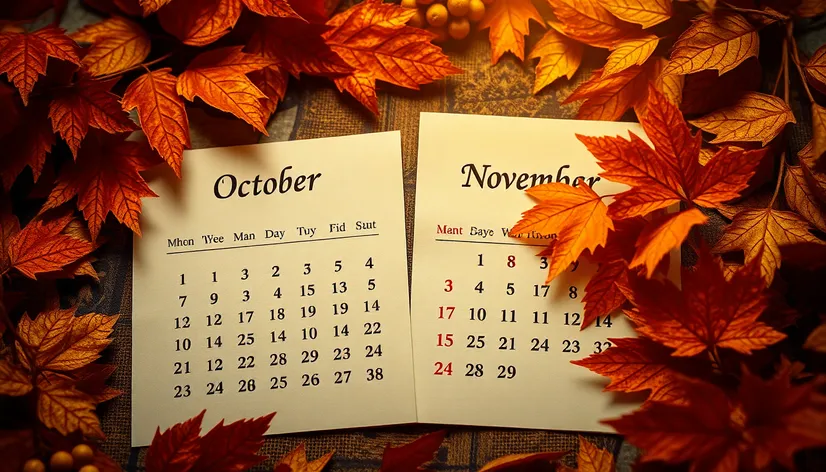 october november calendar