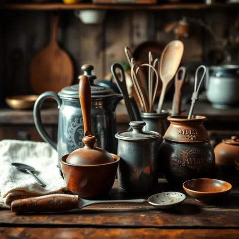 vintage kitchen utensils