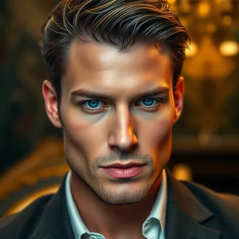 male model blue eyes