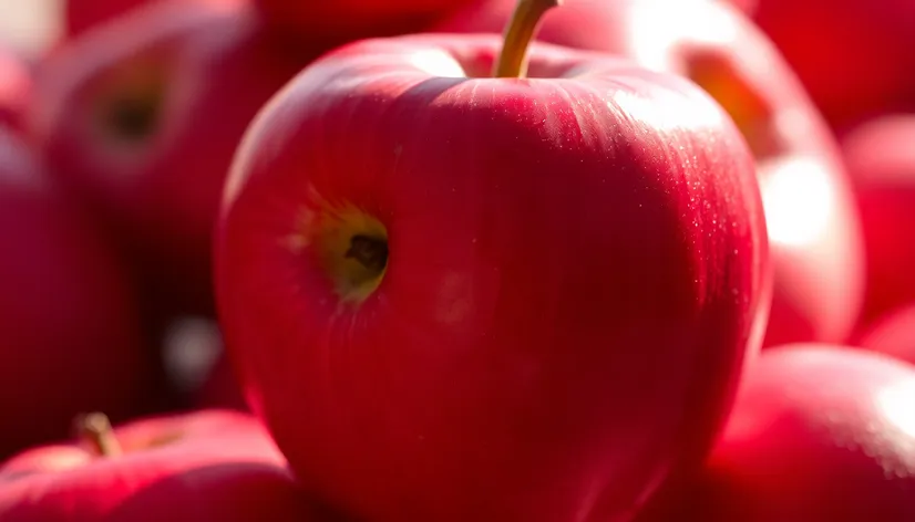 red apple background