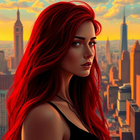 long red hair women