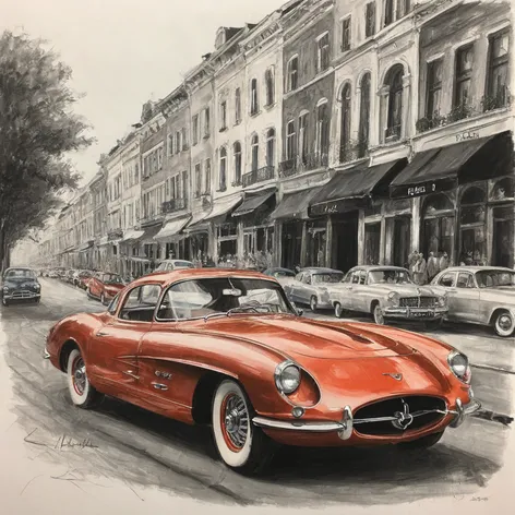 cars drawing