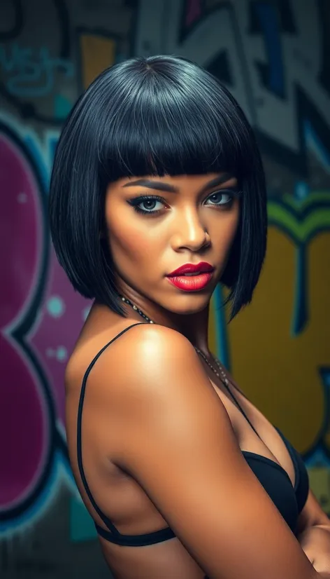 bob haircut rihanna