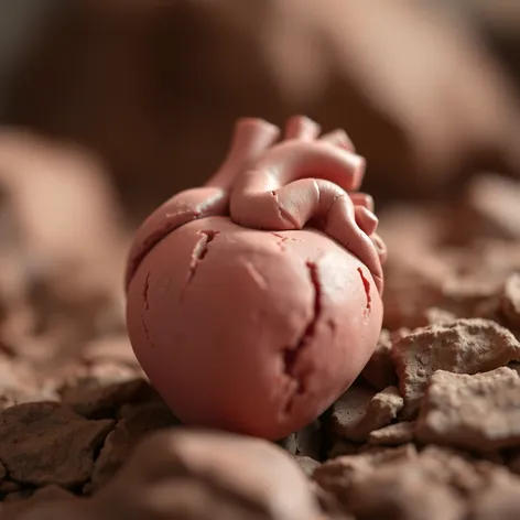 clay heart model