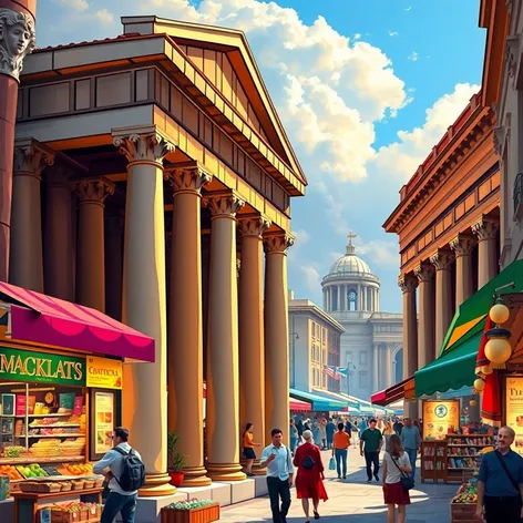 ancient greek market place