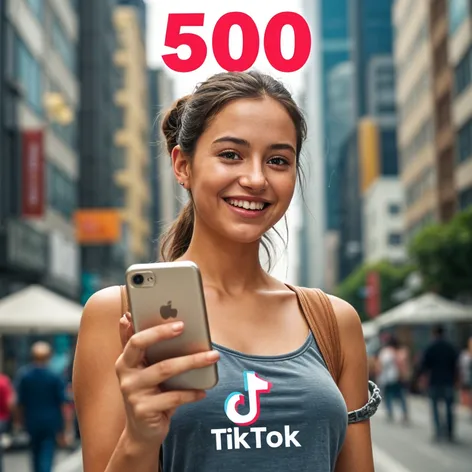 500 seguidores no Tiktok