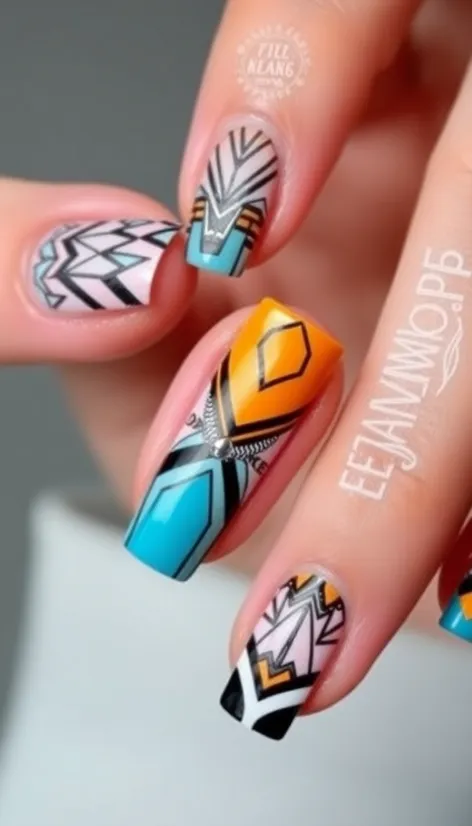 short square nail designs