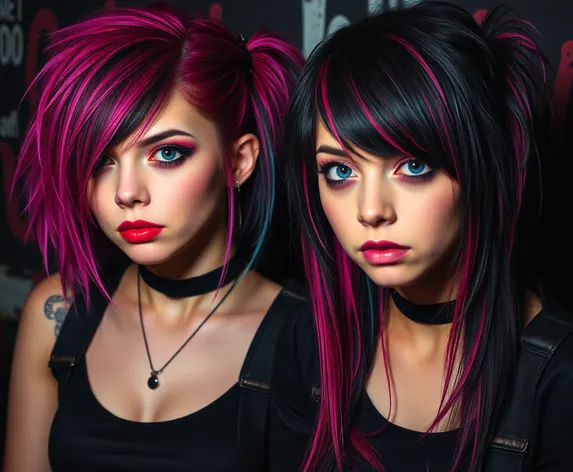 female emo hairstyles