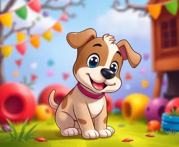 cartoon image of puppy