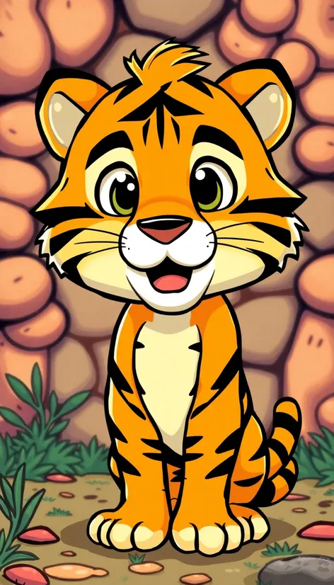 tiger mascot cartoon