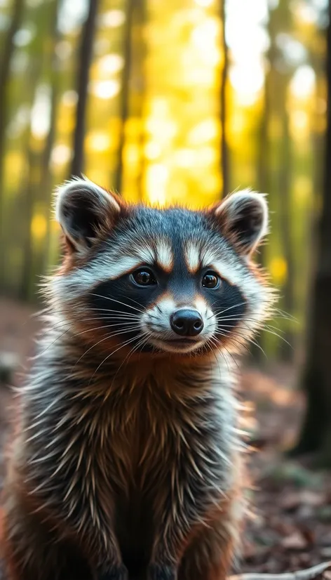 brown raccoon