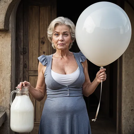 Gilf with huge balloon