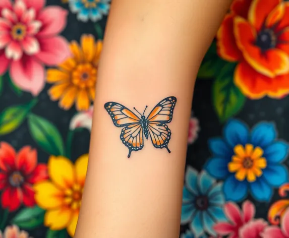 butterfly wrist tattoo