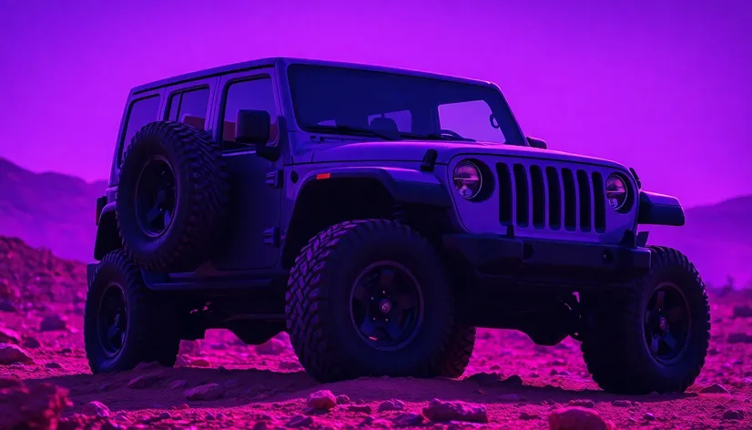 purple jeep wrangler