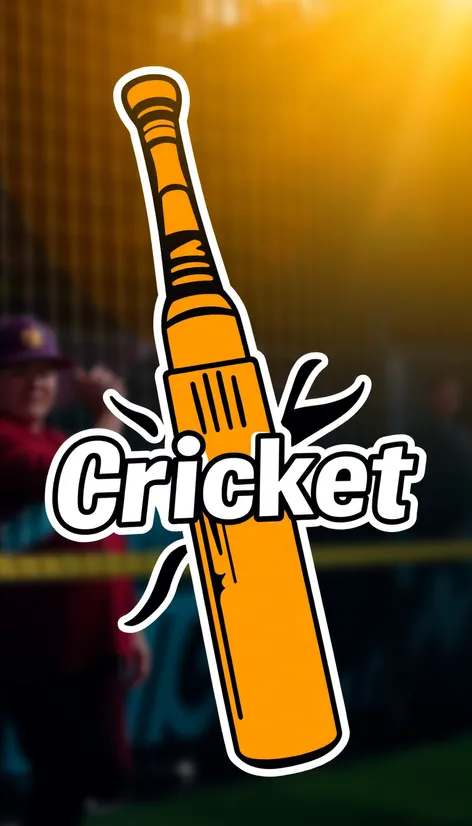 cricket bat stickers logo