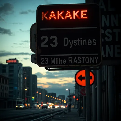 rusty Highway sign, faded