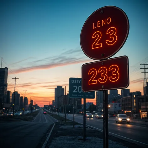 rusty Highway sign, faded