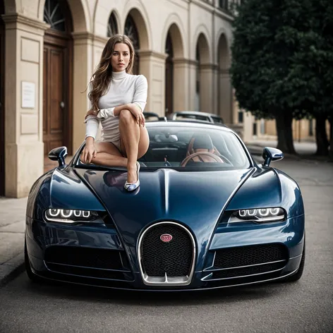 Girl flexible a BUGATTI