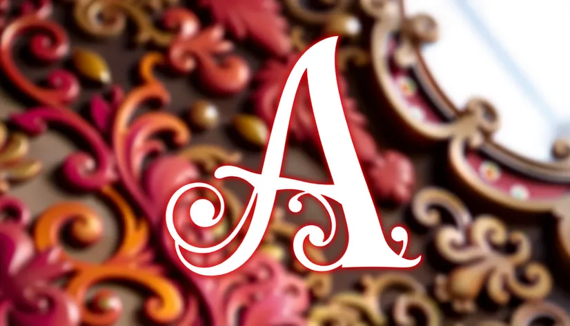 fancy letter a