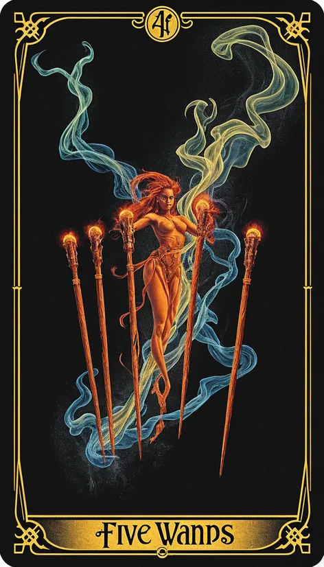 five of wands