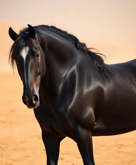 black arabian horse