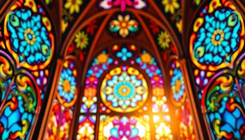 stained glass art nouveau