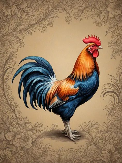 rooster drawing