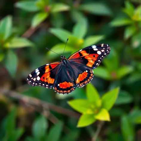 red admiral butterfly side