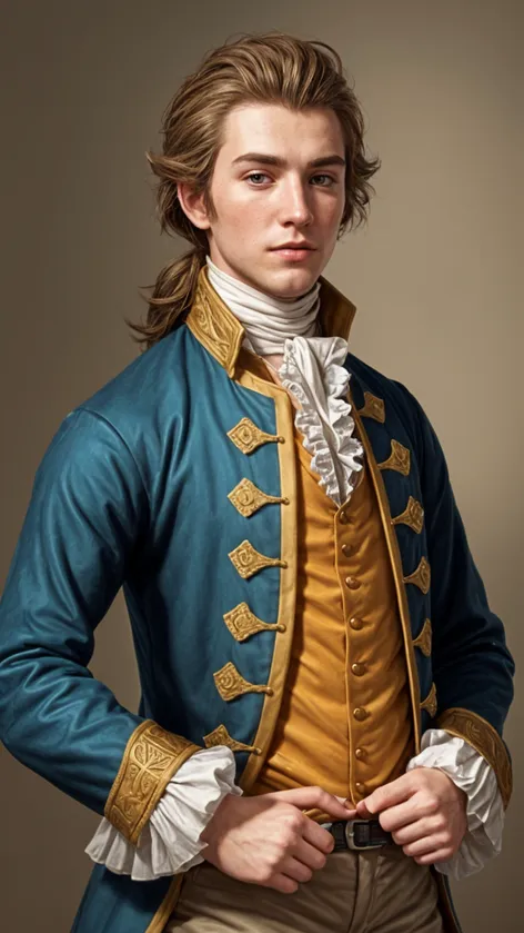 Handsome young 18th century