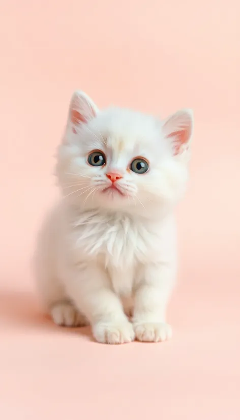 white fluffy kitten