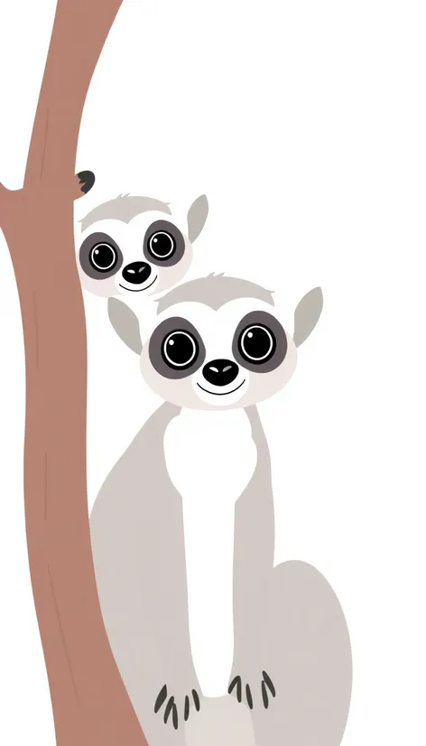 easy drawing of lemurs