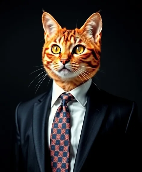 cat business suit