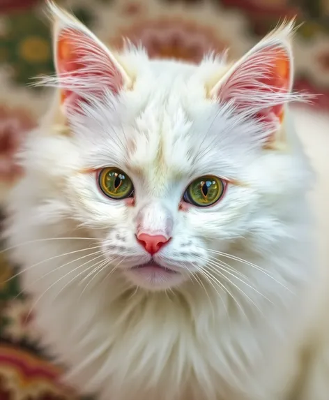 fluffy white cat