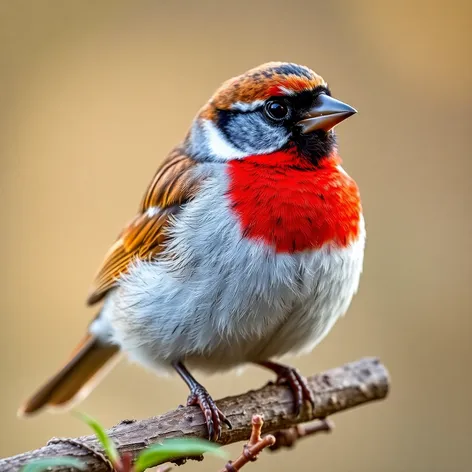 sparrow red chest