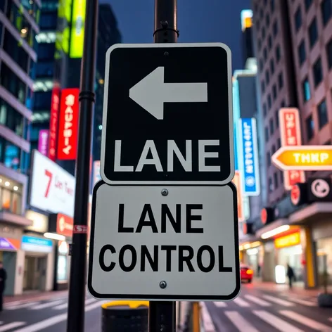 black square lane control