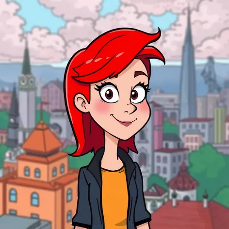 red haired toon