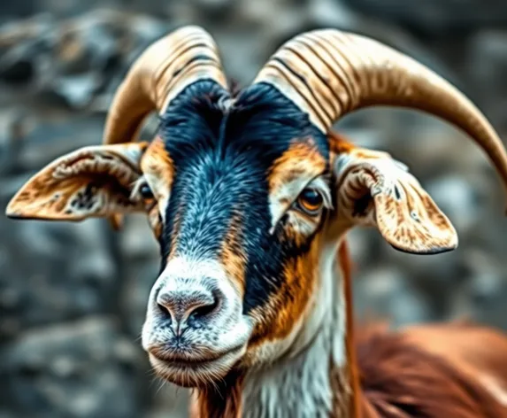 goat with horns