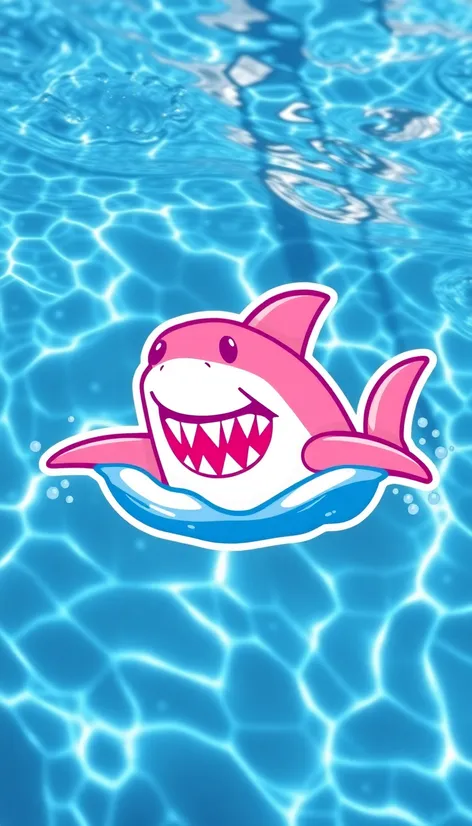 pink shark pool logo