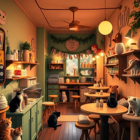 cute cat cafe food