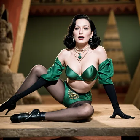 Dita von teese, mouth