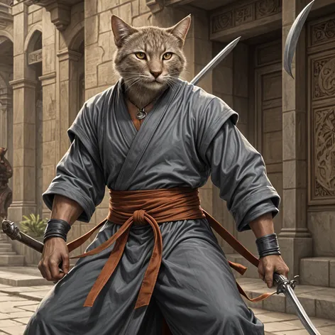 male tabaxi monk grey