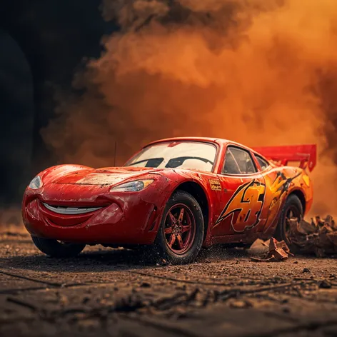 lightning mcqueen crash