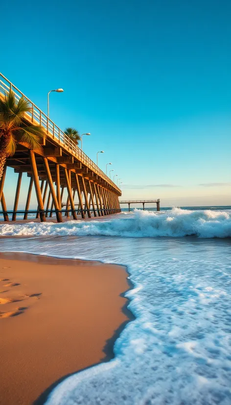 ocean beach pier waves