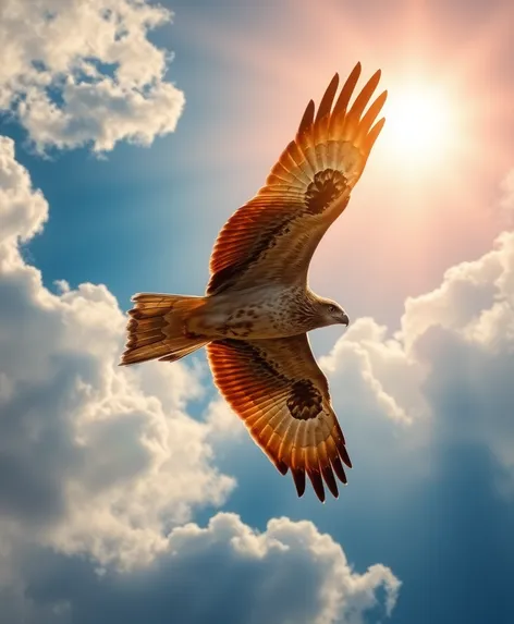 hawk flying